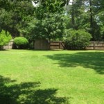 Oversized fenced rear yard